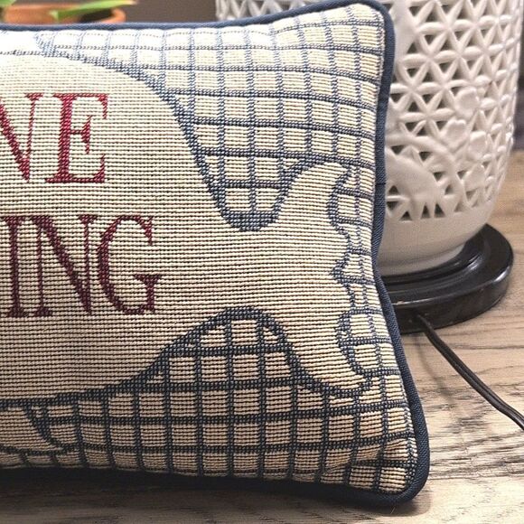 Gone Fishing Small Tapestry Accent Pillow - Picture 5 of 8